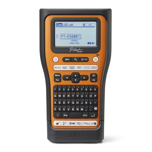 Brother PT-E560BTSP label printer Thermal transfer 180 x 180 DPI 30 mm/sec Wired & Wireless HSE/TZe Bluetooth QWERTY