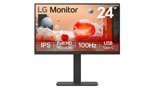 LG 24BA750-B computer monitor 60.5 cm (23.8") 1920 x 1080 pixels Full HD LCD Black