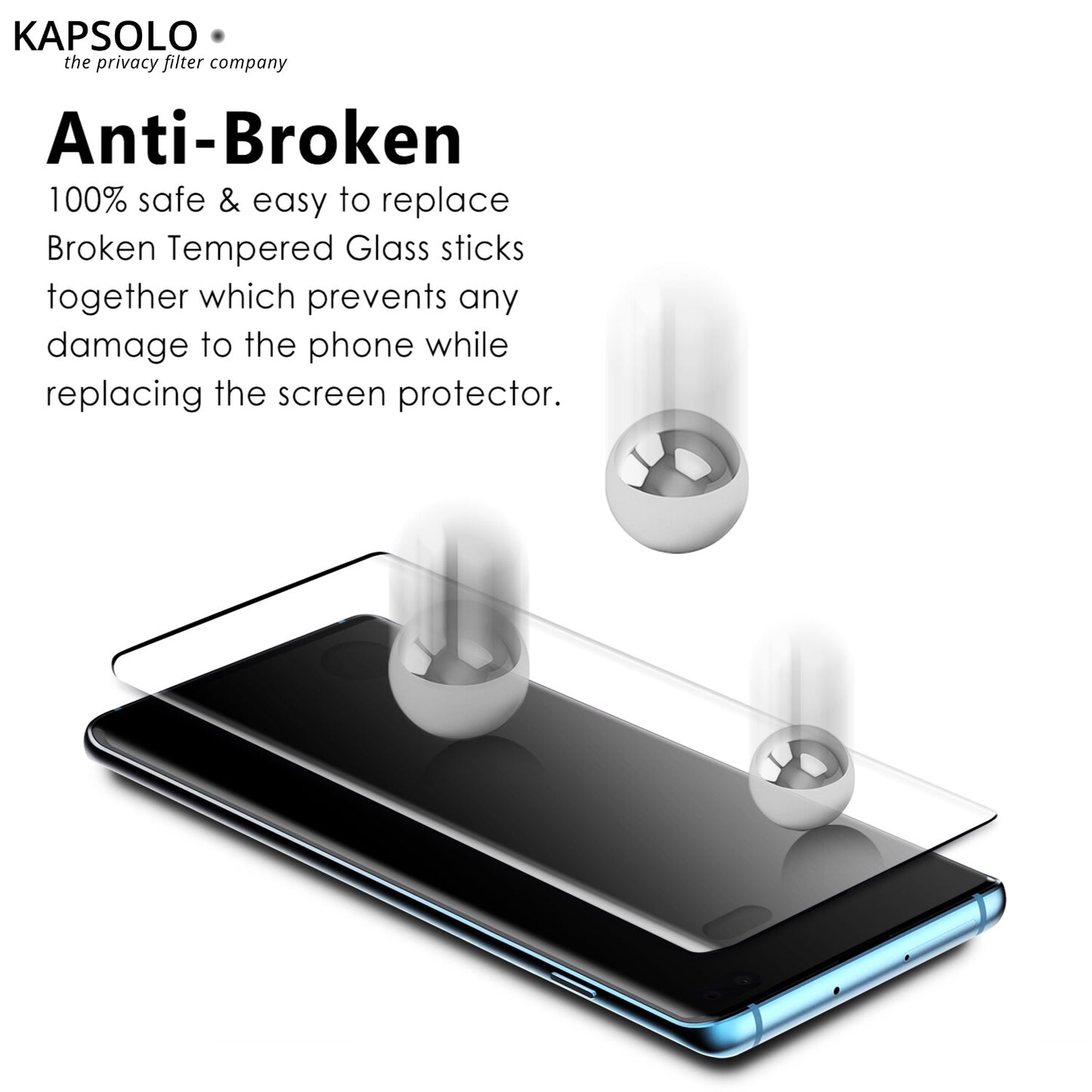 KAPSOLO Tempered GLASS Samsung Galaxy S20 Sreen Protection