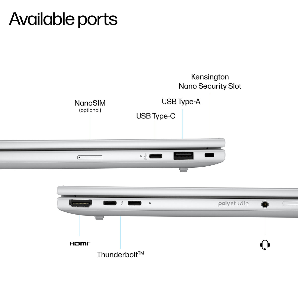 HP EliteBook 8 G1i Next Gen AI PC Wolf Pro Security Edition Copilot+ PC Intel Core Ultra 7 256V Laptop 35.6 cm (14") WUXGA 16 GB LPDDR5x-SDRAM 512 GB SSD Wi-Fi 7 (802.11be) Windows 11 Pro Silver