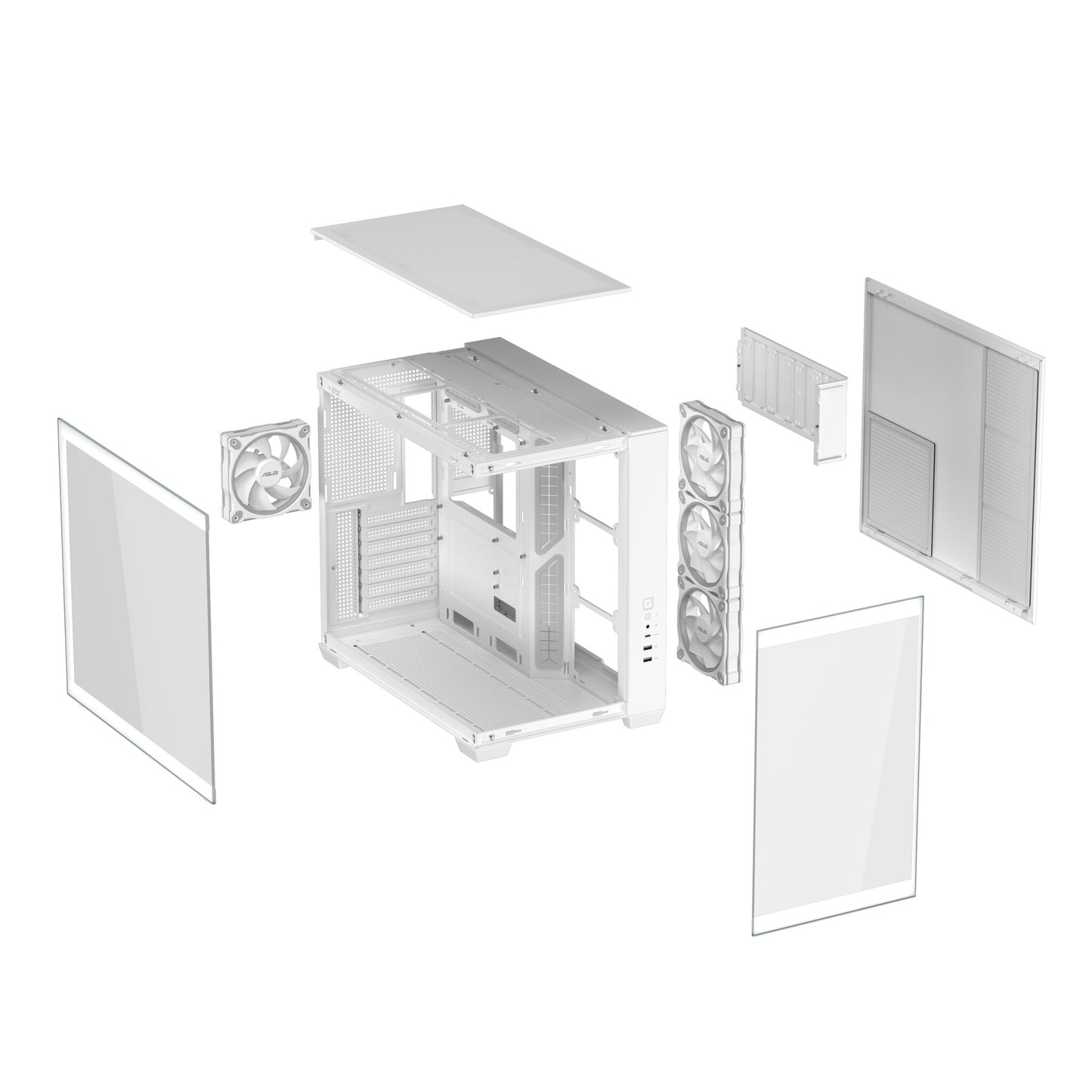 ASUS A32 Plus TG ARGB White Midi Tower