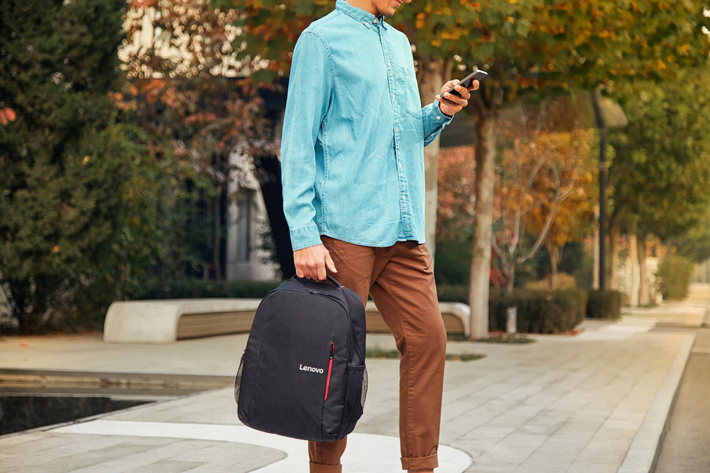 Lenovo B515 39.6 cm (15.6") Backpack Black, Red