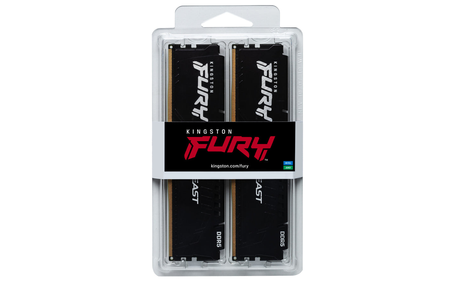 Kingston Technology FURY Beast 64GB 6000MT/s DDR5 CL30 DIMM (Kit of 2) Black EXPO
