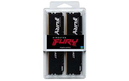 Kingston Technology FURY Beast 16GB 5200MT/s DDR5 CL40 DIMM (Kit of 2) Black