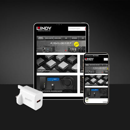 Lindy 18W USB Type A Charger