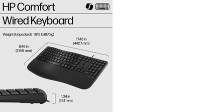 HP 485 Comfort Wired Keyboard