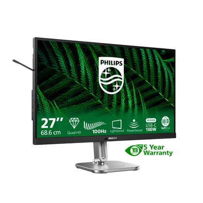 Philips 5000 series 27B2G5601/00 computer monitor 68.6 cm (27") 2560 x 1440 pixels Quad HD LCD Black