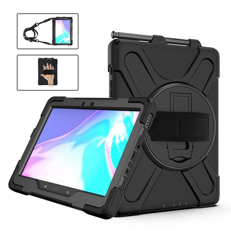 eSTUFF CHICAGO Full Body Defender Case for Samsung Galaxy Tab Active Pro/Active 4 Pro - Black