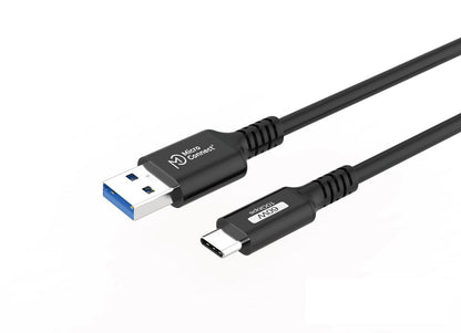 Microconnect USB3.2AC015 USB cable USB 3.2 Gen 2 (3.1 Gen 2) 0.15 m USB C USB A 60 W Black