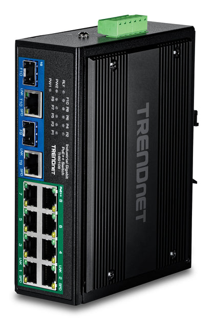 Trendnet TI-BG108 network switch Gigabit Ethernet (10/100/1000) Power over Ethernet (PoE) Black