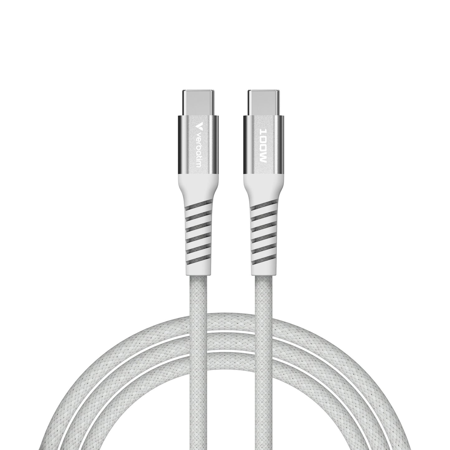 Verbatim Sync & Charge Magnetic Cable - 100W USB-C to USB-C 120 cm Grey