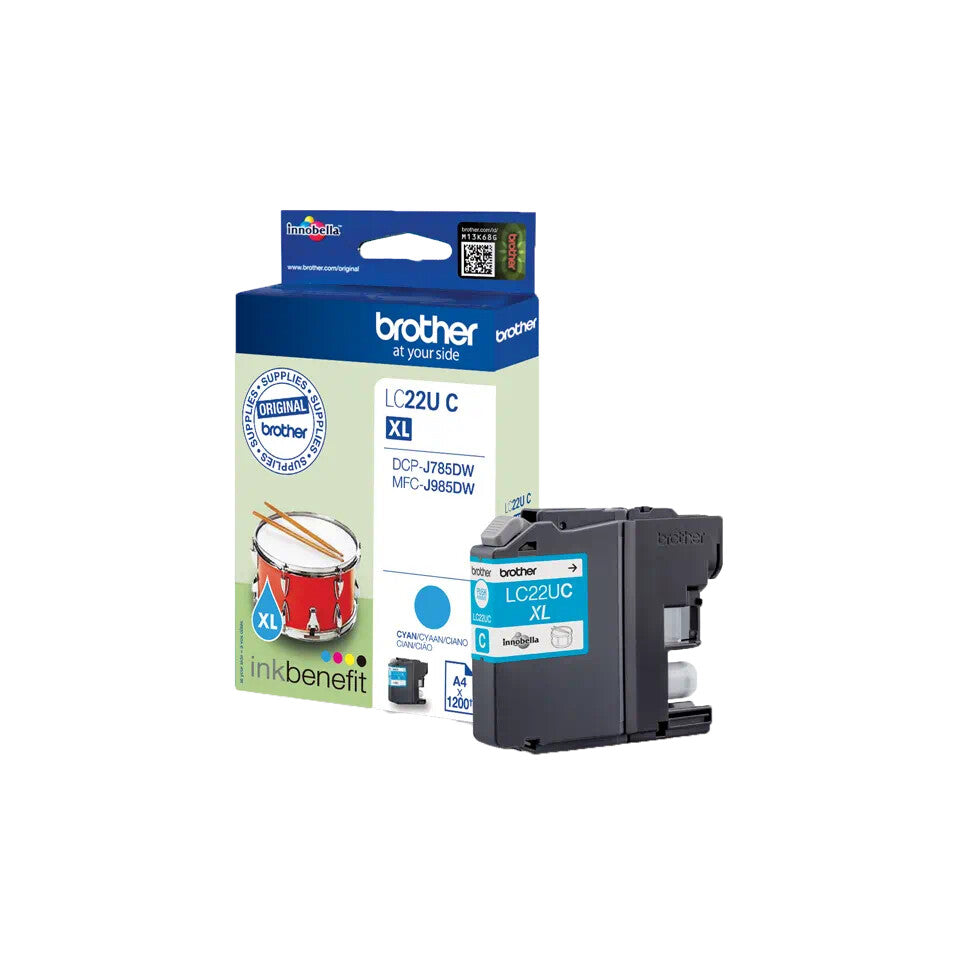 Brother LC22UC ink cartridge 1 pc(s) Original High (XL) Yield Cyan