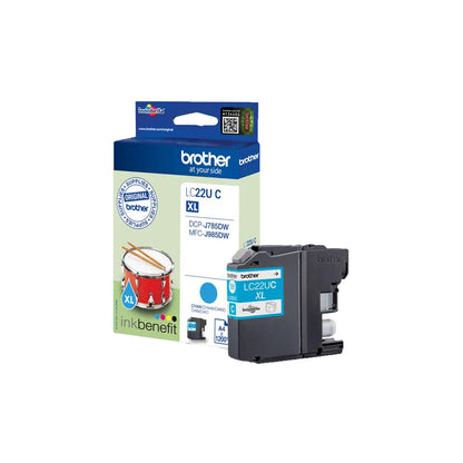 Brother LC22UC ink cartridge 1 pc(s) Original High (XL) Yield Cyan