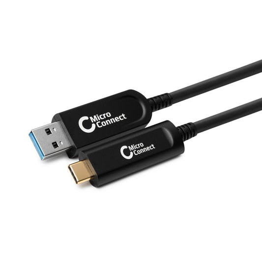 Microconnect MC-USB3.2CA10OP USB cable USB 3.2 Gen 2 (3.1 Gen 2) 10 m USB A USB C Black