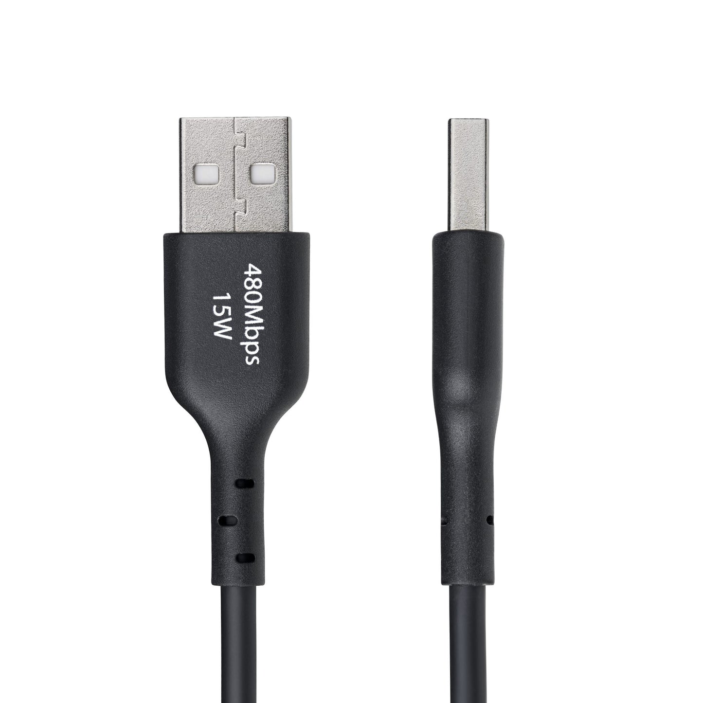 StarTech.com 1ft (30cm) USB-A to USB-C Charging Cable, Charge & Sync, 3A, USB 2.0, TPE Jacket - Black USB Charging Cord