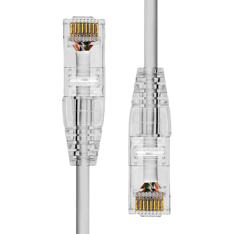 ProXtend Ultra Slim CAT6A U/UTP CU LSZH Ethernet Cable Grey 2M