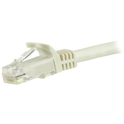 StarTech.com 1.5m CAT6 Ethernet Cable - White CAT 6 Gigabit Ethernet Wire -250MHz 100W PoE RJ45 UTP Network/Patch Cord Snagless w/Strain Relief Individually Tested