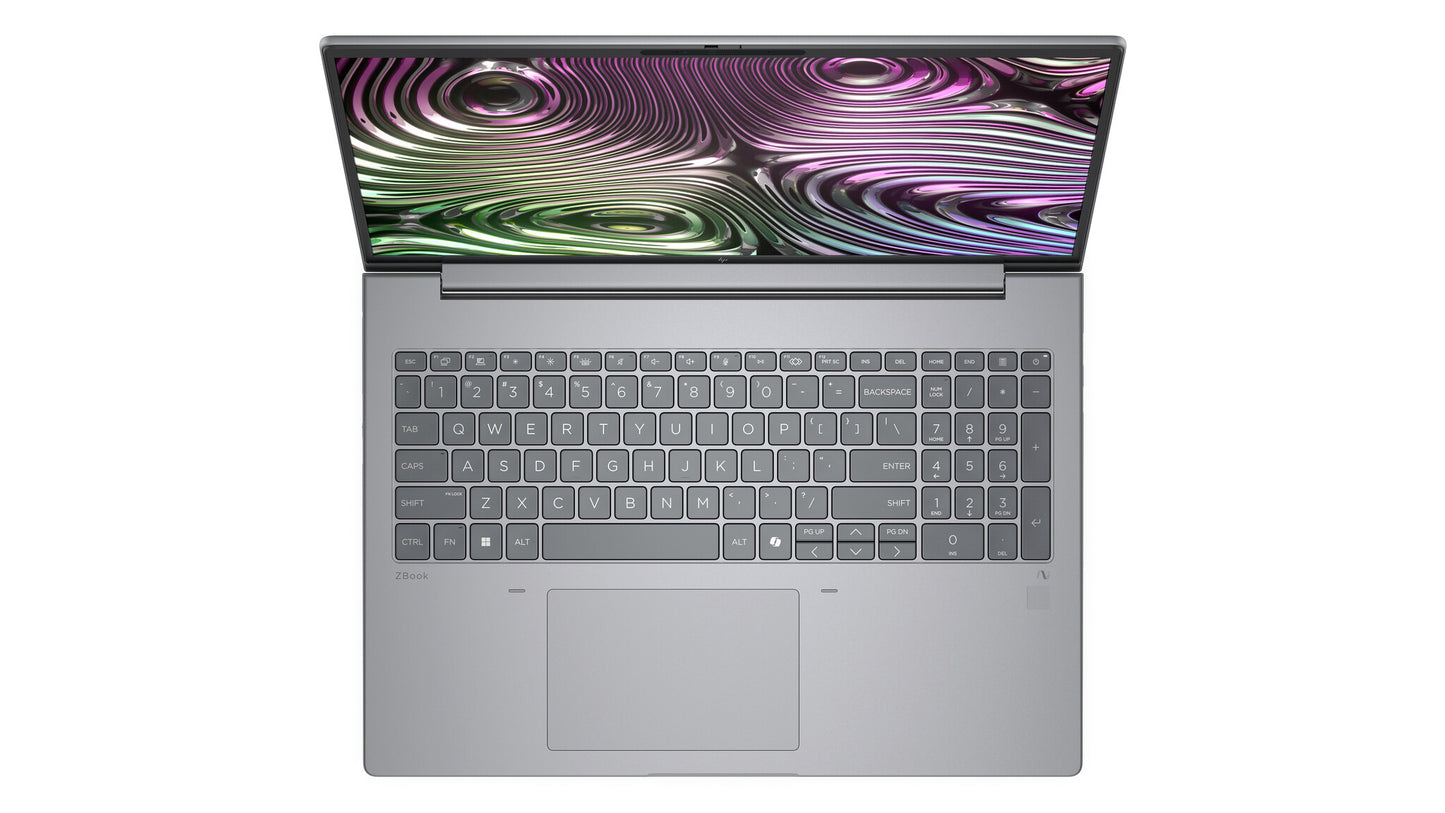 HP Zbook X G1i Data Science Intel Core Ultra 7 265HX Mobile workstation 40.6 cm (16") WUXGA 32 GB DDR5-SDRAM 1 TB SSD NVIDIA RTX PRO 2000 Blackwell Wi-Fi 7 (802.11be) Windows 11 Pro AI Workstation, AI PC Silver