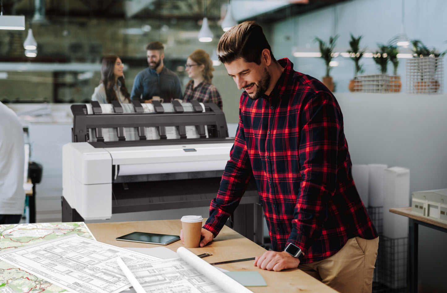 HP Designjet T1600 36-in PostScript Printer