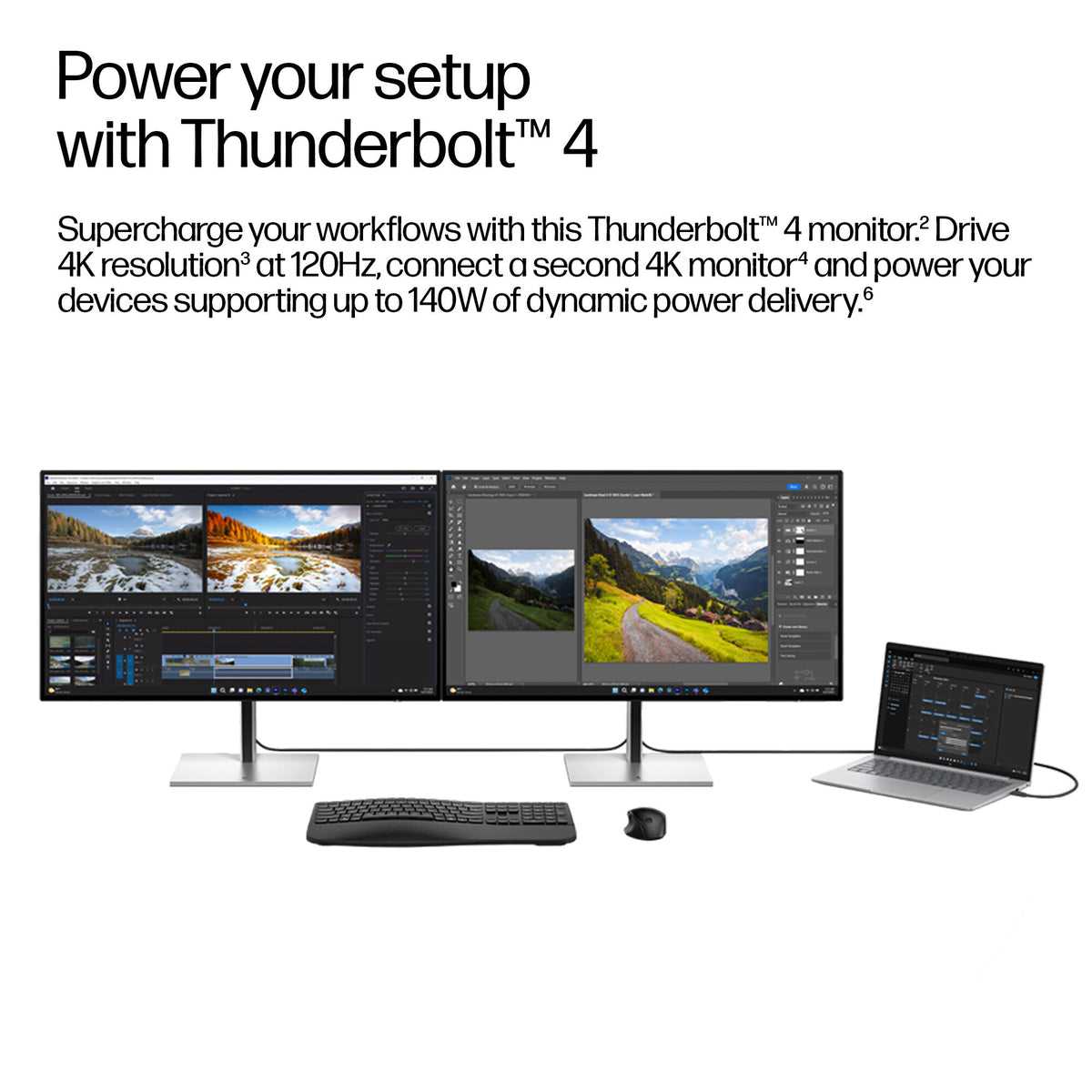 HP Series 7 Pro 31.5 inch 4K Thunderbolt 4 Docking Monitor - 732xk