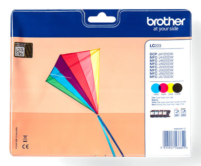 Brother LC223VALBPDR ink cartridge 4 pc(s) Original Black, Cyan, Magenta, Yellow