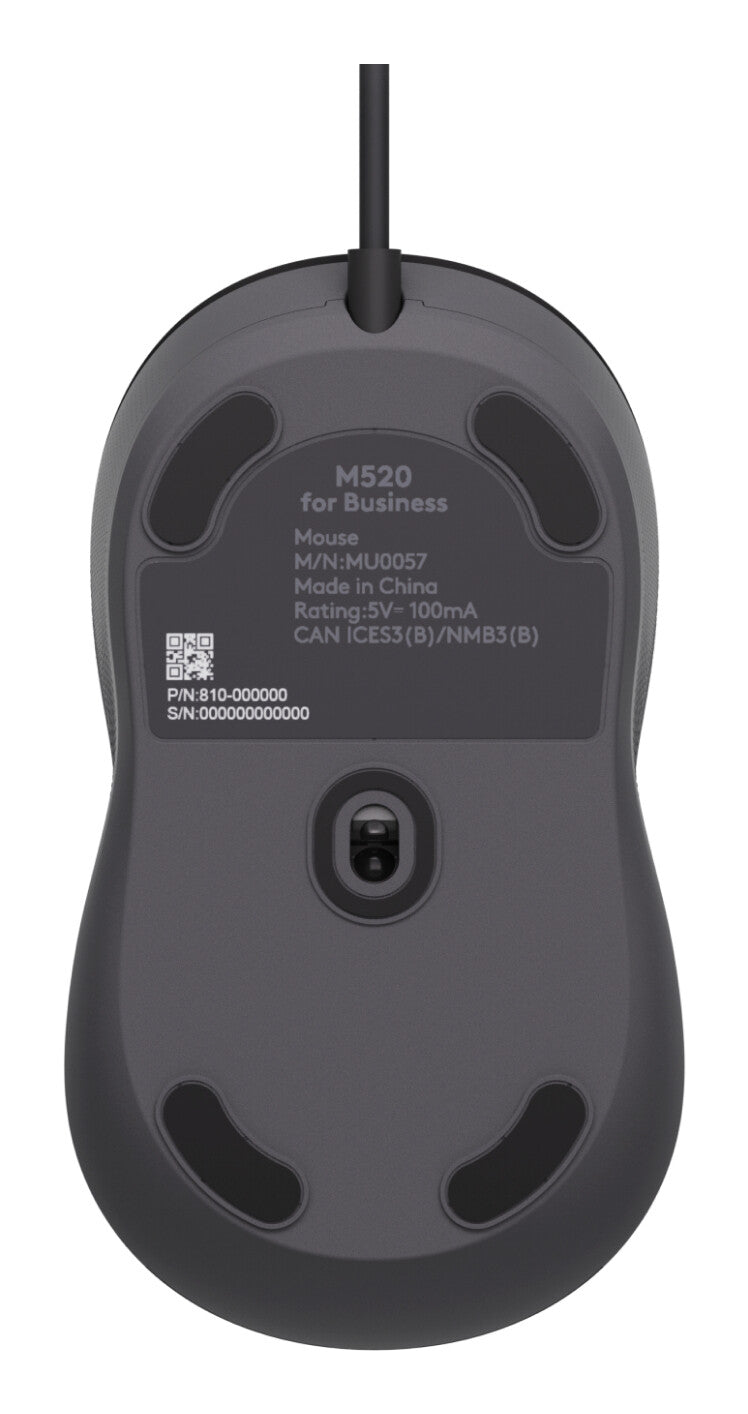 Logitech Signature M520 for Business mouse Office Ambidextrous USB Type-C Optical 4000 DPI