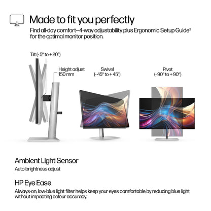 HP Series 7 Pro 27 inch QHD Monitor - 727pq