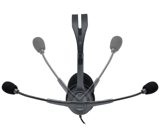 Logitech 981-000612 headphones/headset Wired Head-band Office/Call center Black