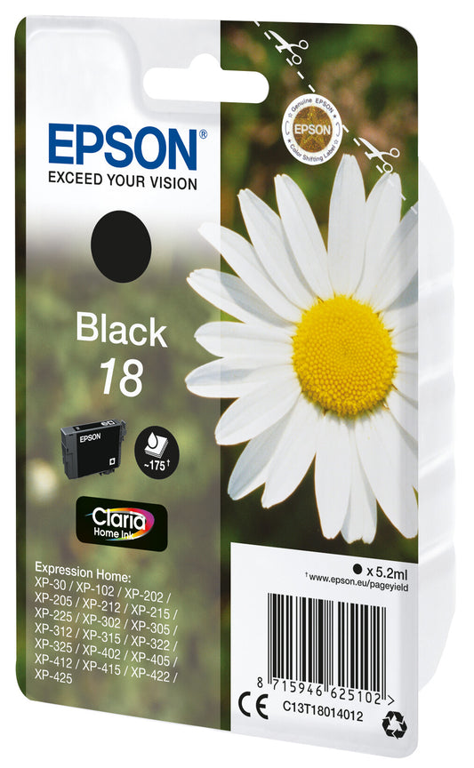Epson Daisy 18 Claria Home Single Black ink cartridge