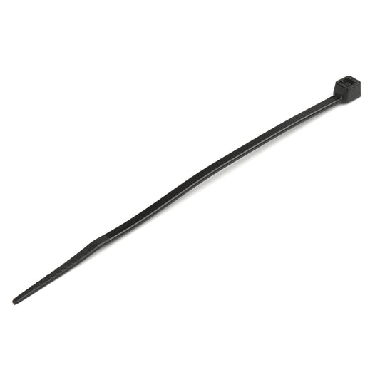 StarTech.com 4"(10cm) Cable Ties - 1/16"(2mm) wide, 7/8"(22mm) Bundle Diameter, 18lb(8kg) Tensile Strength, Nylon Self Locking Zip Ties with Curved Tip - 94V-2/UL Listed, 100 Pack - Black - TAA