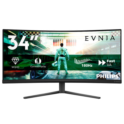 Philips Evnia 34M2C3500L/00 computer monitor 86.4 cm (34") 3440 x 1440 pixels Wide Quad HD LCD Black