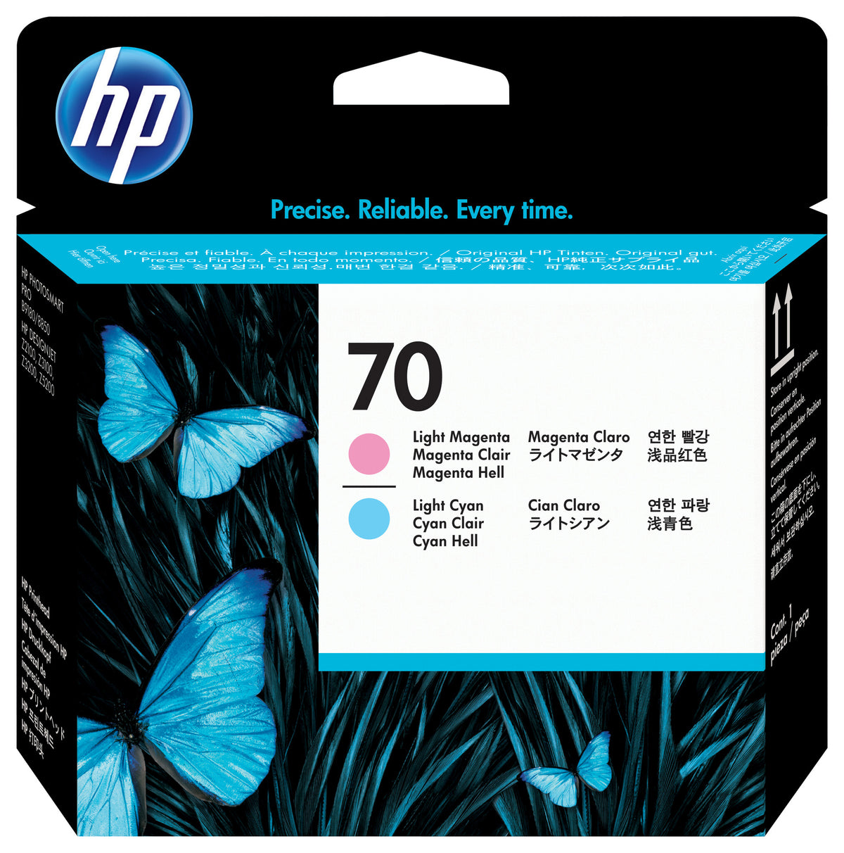 HP 70 light magenta and light cyan DesignJet printhead