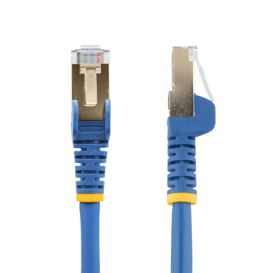 StarTech.com 5m CAT6a Ethernet Cable - 10 Gigabit Shielded Snagless RJ45 100W PoE Patch Cord - 10GbE STP Network Cable w/Strain Relief - Blue Individually Tested/Wiring is UL Certified/TIA
