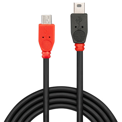 Lindy 0.5m USB 2.0 Type Micro-B to Mini-B OTG Cable