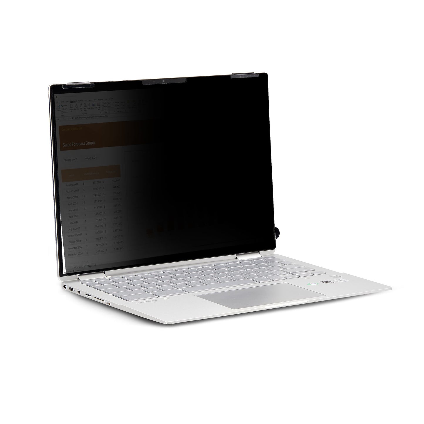 StarTech.com 14-inch 16:9 Flip-Over Privacy Screen with Touch, Anti-Glare Privacy Filter, Laptop Monitor Screen Protector with 51% Blue Light Reduction