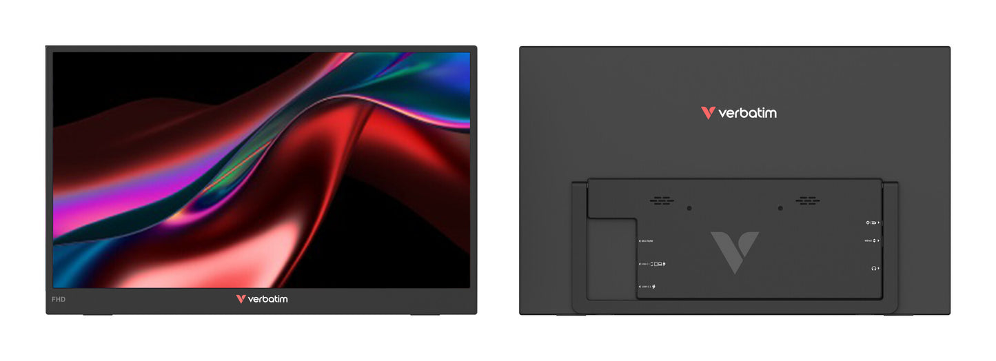 Verbatim Portable 15.6" FHD Dual Monitor Essentials