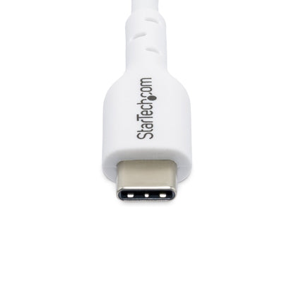StarTech.com 10ft (3m) USB-C Charging Cable, Charge & Sync, 60W (3A) PD, USB 2.0 Laptop Charger Cable, TPE Jacket - White USB C Charging Cord