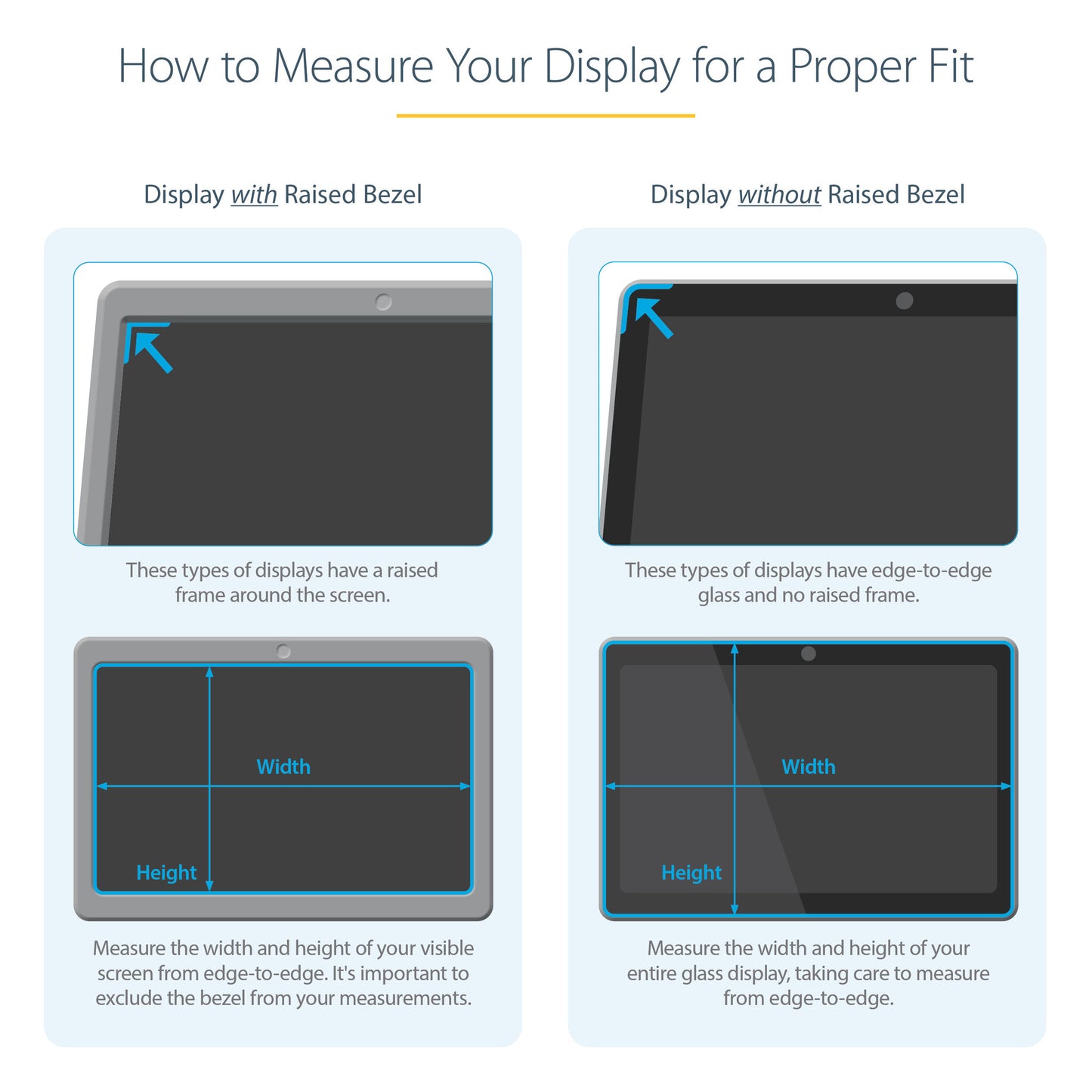 StarTech.com Laptop Privacy Screen for 15.6" Notebook - Magnetic Removable Laptop Display Security Filter - Blue Light Reducing Screen Protector - 16:9 - Matte/Glossy - +/-30 Degree