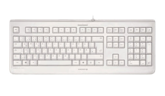 CHERRY KC 1068 Corded Sealed Keyboard, Pale Grey, USB (QWERTY - UK)