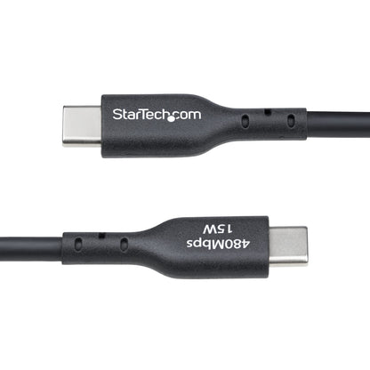 StarTech.com 3m (9.8ft) USB-A to USB-C Charging Cable, Charge & Sync, 3A, USB 2.0, TPE Jacket - Black USB Charging Cord