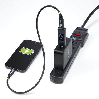 StarTech.com USB-C Power Tester, Digital Multimeter, Bi-Directional Voltage and Current Meter, Up to 240W PD EPR, Portable USB-C Cable and Port Power Meter Tester