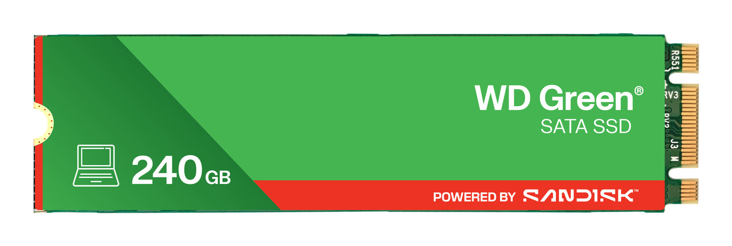 Western Digital Green WD ™ SATA SSD M.2 2280 POWERED BY SANDISK 240 GB