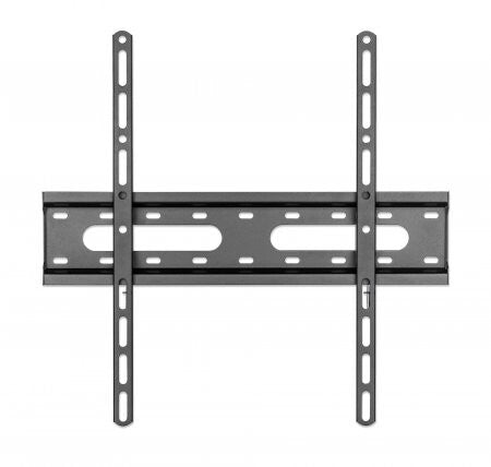 Manhattan Wall Mount for TV & Monitors (Fixed Low Profile), For screens 32" to 55", VESA compatibility: all between 75x75mm to 400x400mm - check the dimensions of the four mounting holes on back of screen to ensure it fits, Max 45kg, Black, Bracket