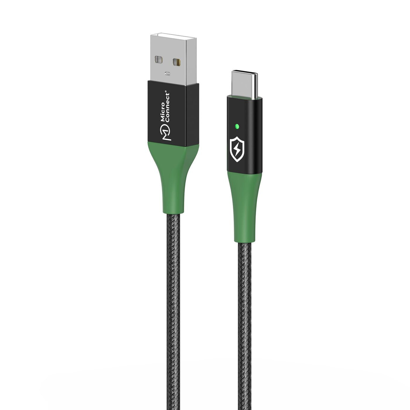 Microconnect MC-SMART USB-A-C-02 USB cable USB 2.0 2 m USB A USB C Black, Green