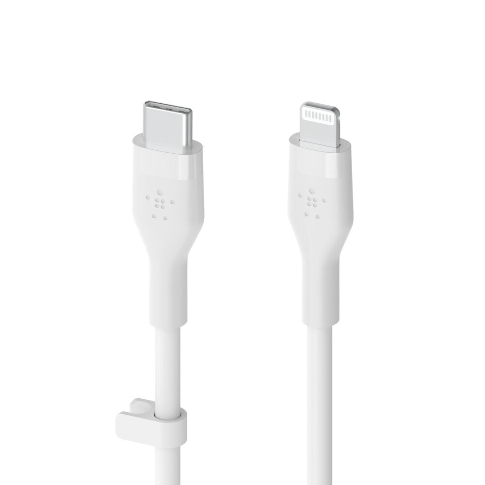 Belkin Cbl Silicone USB-C LTG 3M blc White