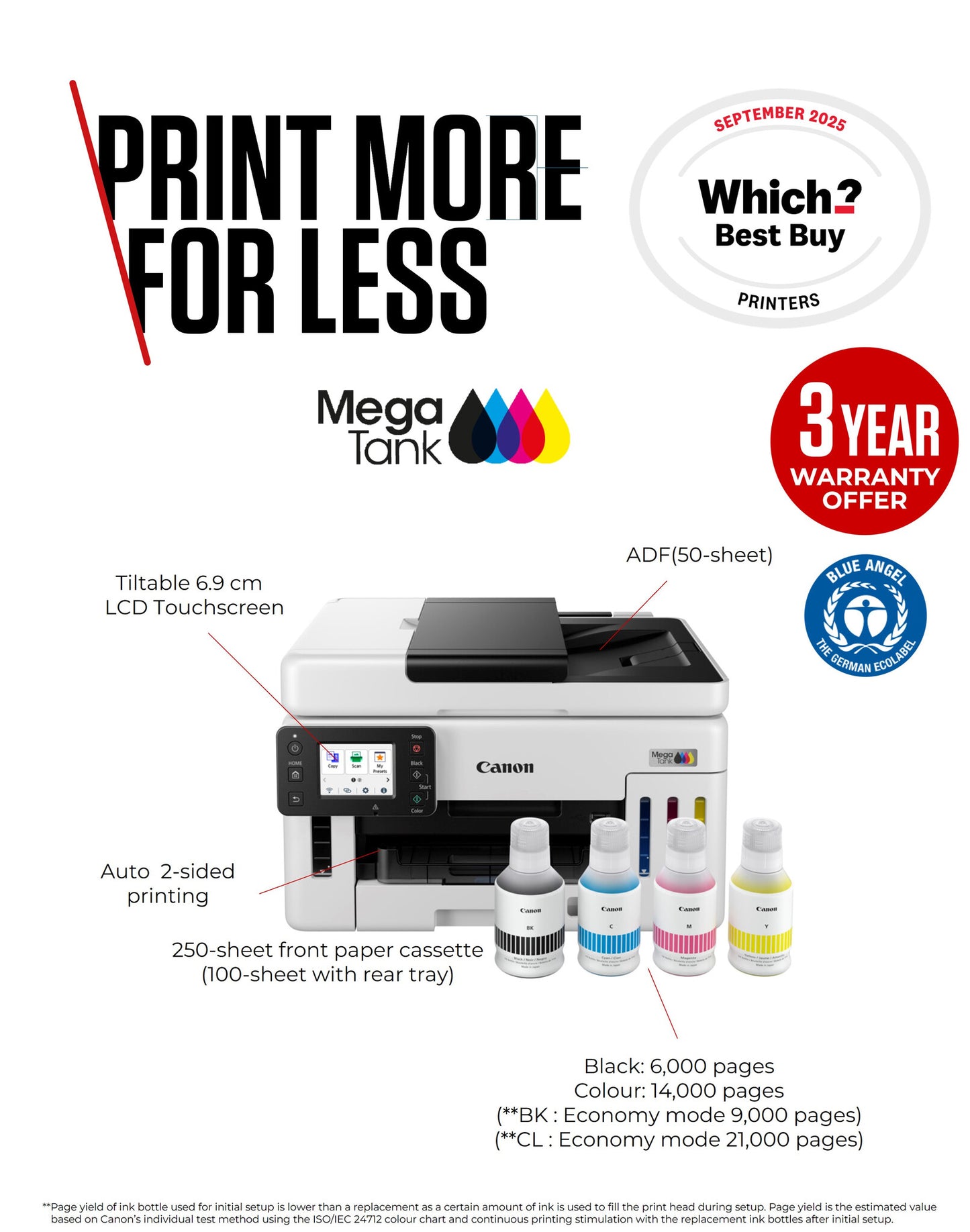 Canon MAXIFY GX6150 Inkjet A4 600 x 1200 DPI Wi-Fi