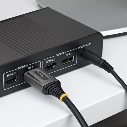 StarTech.com 1.5m DisplayPort 2.1 Cable, VESA Certified DP80 DisplayPort Cable, Uncompressed 10K/8K 60Hz, 16K 60Hz/8K 240Hz w/DSC 1.2a, DP 2.1 Monitor Cord