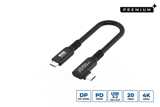 Microconnect USB3.2CC015-A USB cable USB 3.2 Gen 2x2 0.15 m USB C Black