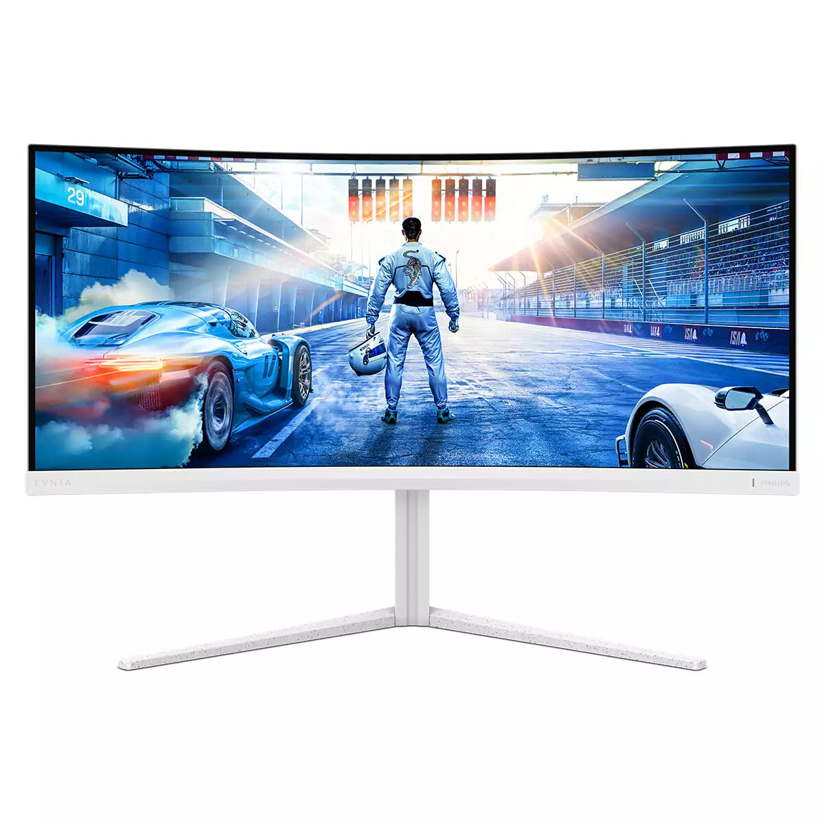 Philips Evnia 5000 34M2C5501A/00 monitor, 86.4 cm (34-inch), 3440 x 1440 pixels, Wide Quad HD, LCD, white