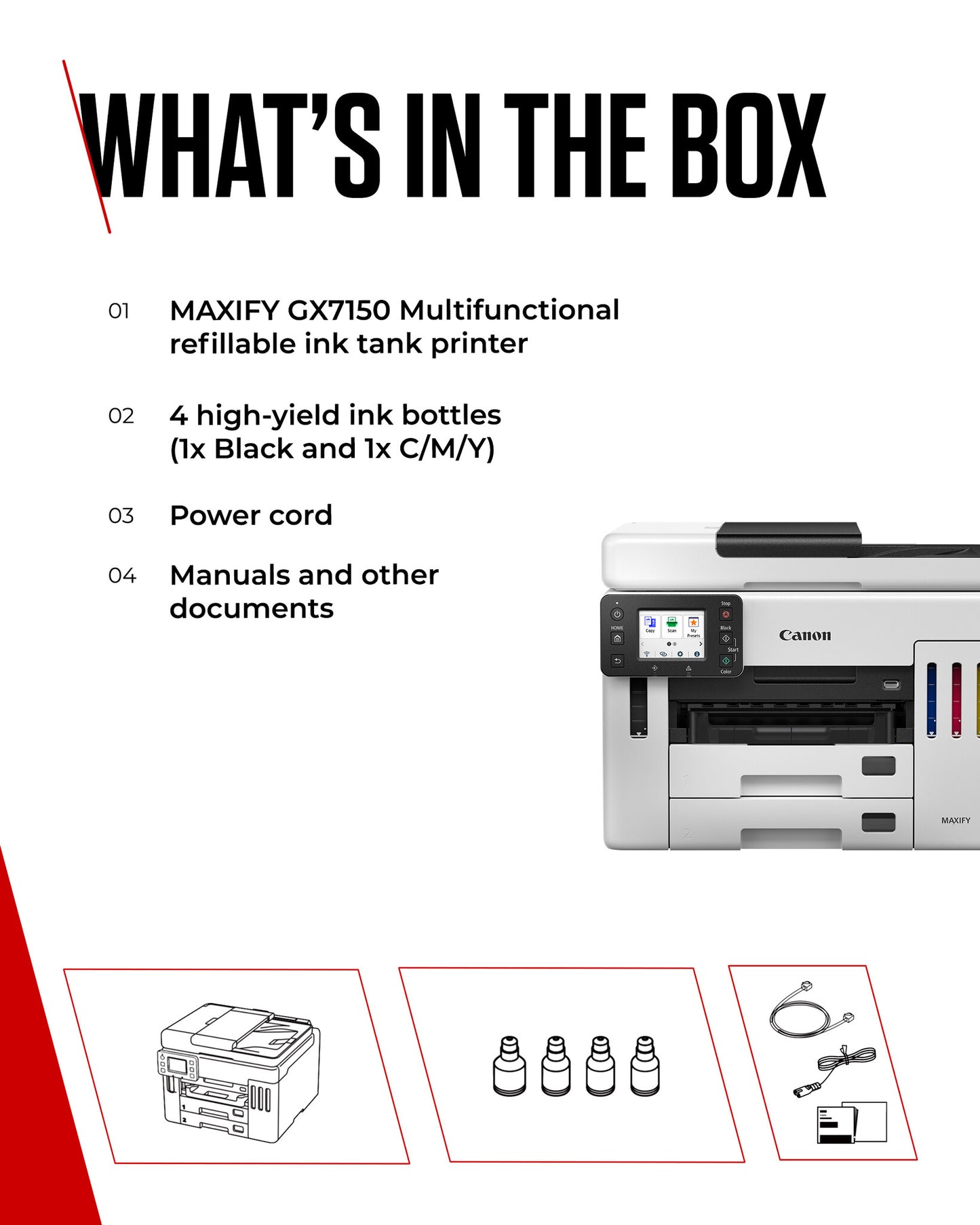 Canon MAXIFY GX7150 Inkjet A4 600 x 1200 DPI Wi-Fi